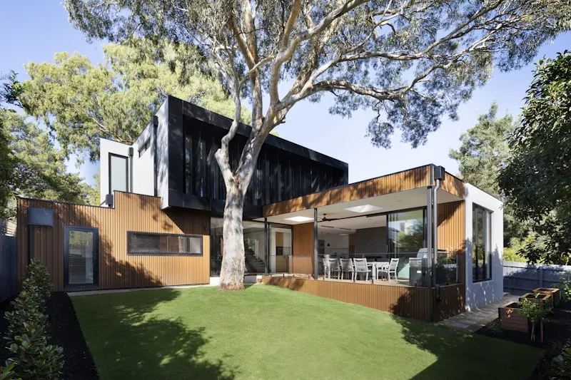 Modern home exterior in North County San Diego
